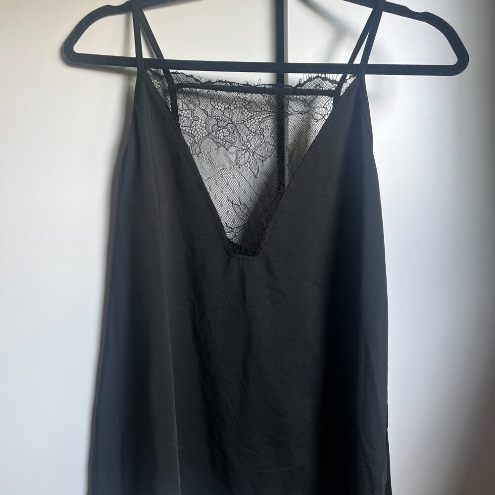 Thrifted going out top with lace